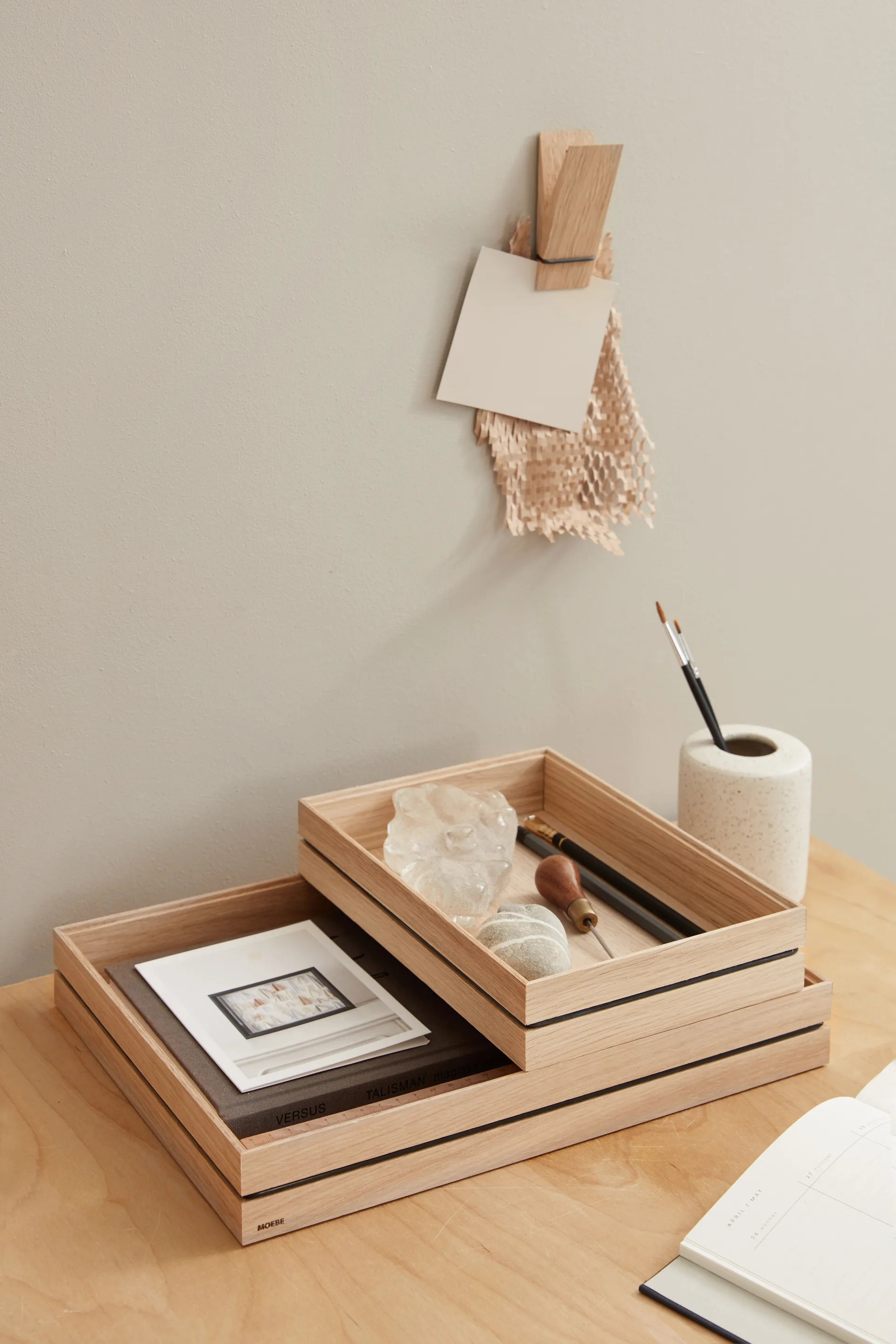 Organise förvaringslåda 25x34 cm, Wood MOEBE