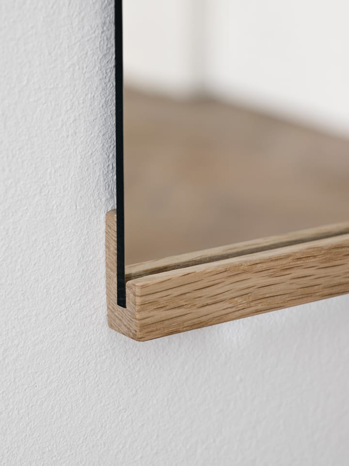 Rektangulär väggspegel 30x40 cm, Oak MOEBE