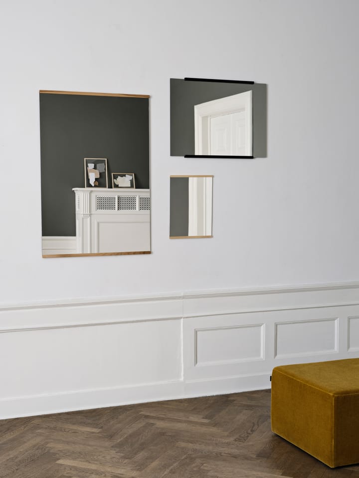 Rektangulär väggspegel 50x70 cm, Black MOEBE
