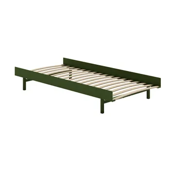Säng 90 cm med ribbotten - Pine Green - MOEBE