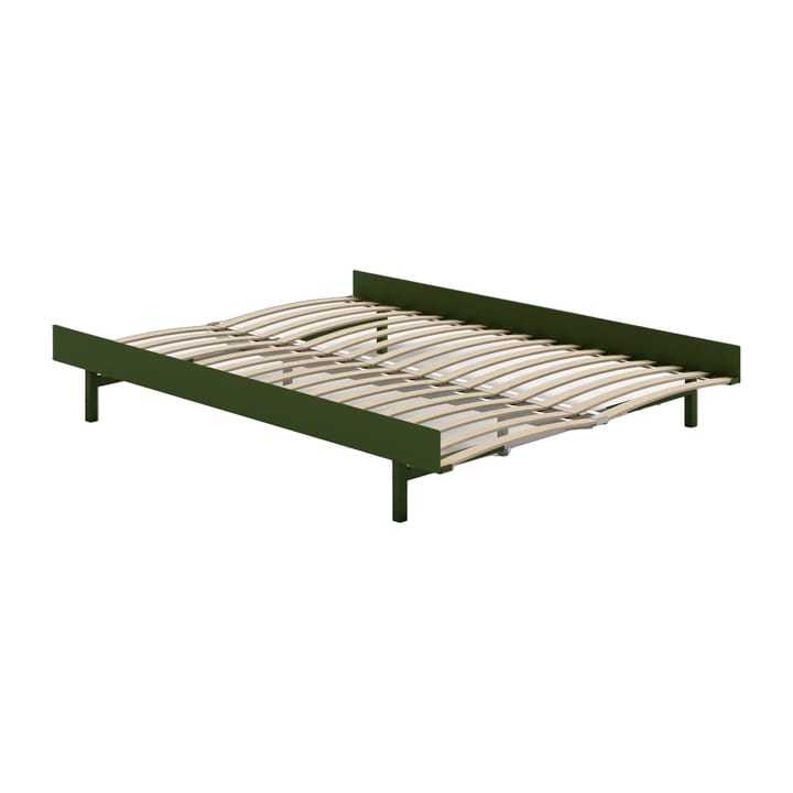 Säng med ribbotten 140 cm, Pine Green MOEBE
