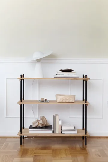 Shelving System classic hylla - Black, 86x115x35 cm, S.115.1.A - MOEBE