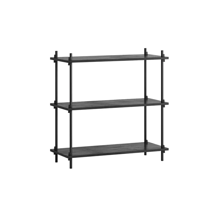 Shelving System classic hylla - Black, 86x85x35 cm, S.85.1.A - MOEBE