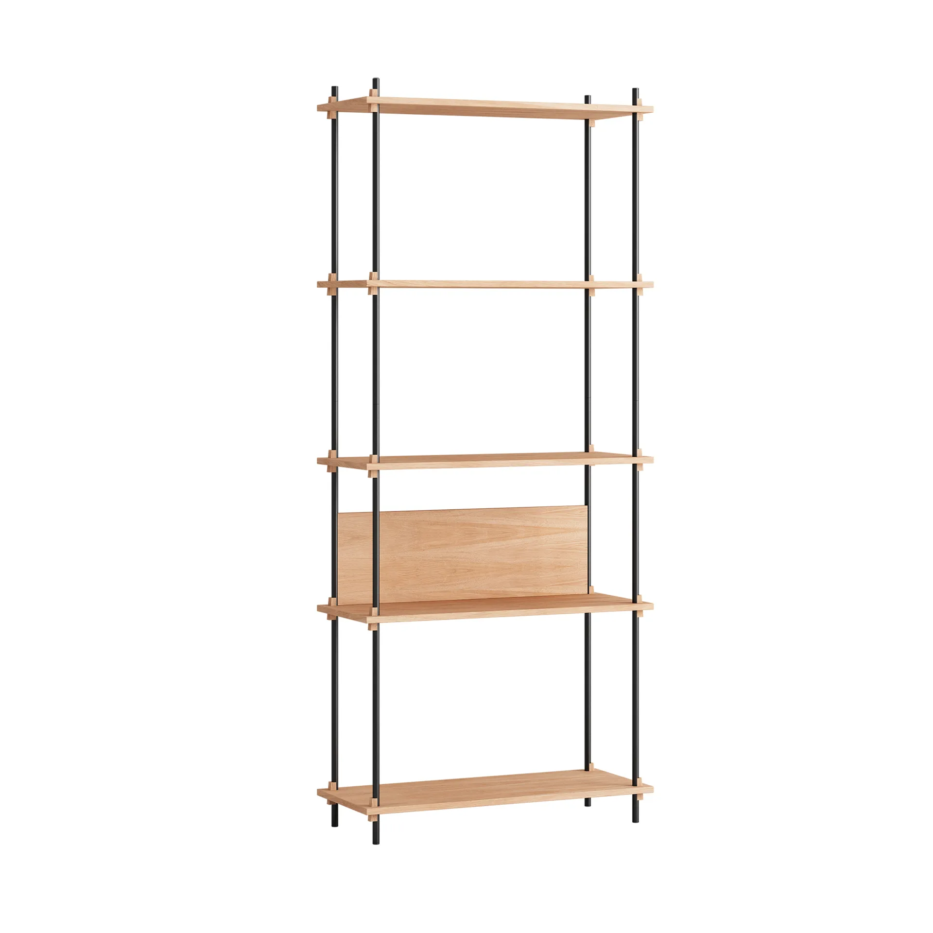 Shelving System classic hylla, Ek-black, 86x200x35 cm, S.200.1.A MOEBE