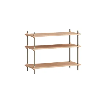 Shelving System classic hylla - Ek-warm grey, 86x65x35 cm, S.65.1.A - MOEBE