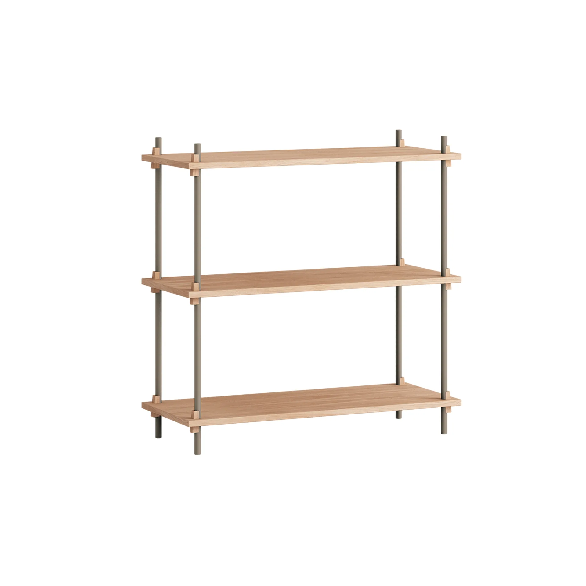 Shelving System classic hylla, Ek-warm grey, 86x85x35 cm, S.85.1.A MOEBE