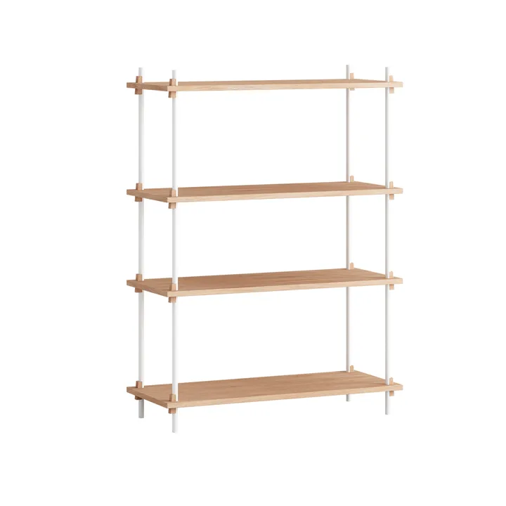 Shelving System classic hylla - Ek-white, 86x115x35 cm, S.115.1.A - MOEBE