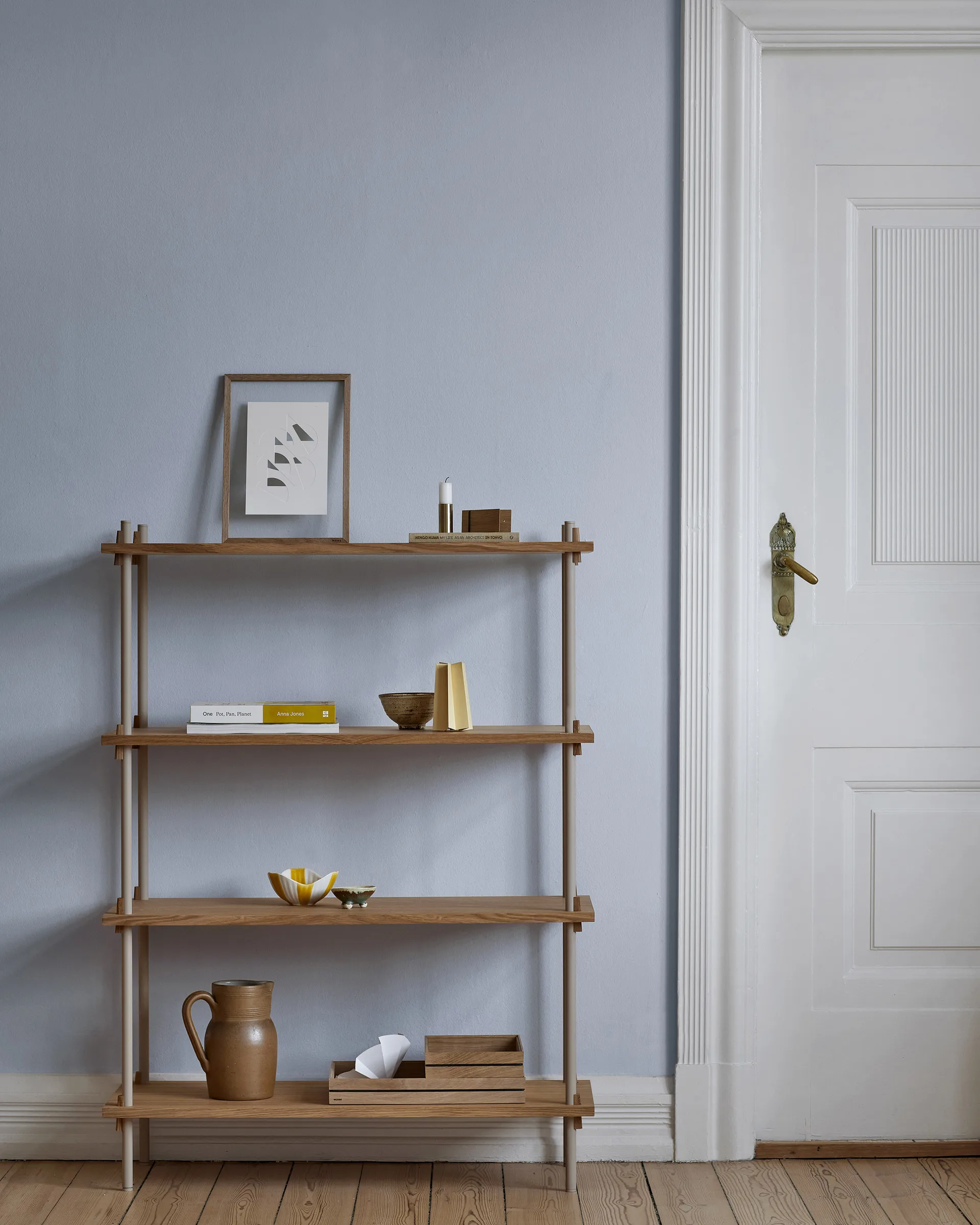 Shelving System classic hylla, Ek-white, 86x85x35 cm, S.85.1.A MOEBE