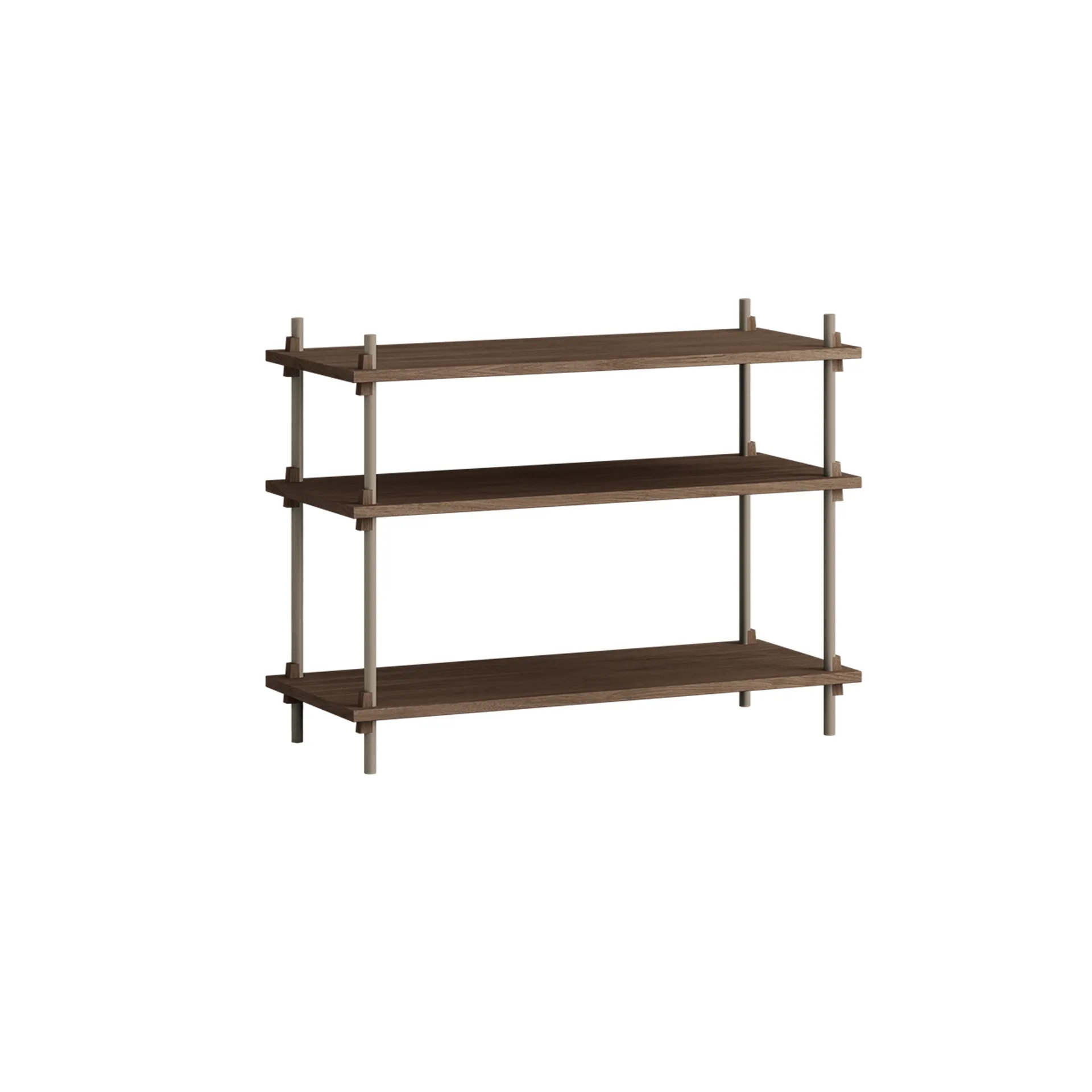 Shelving System classic hylla, Rökt ek-warm grey, 86x65x35 cm, S.65.1.A MOEBE
