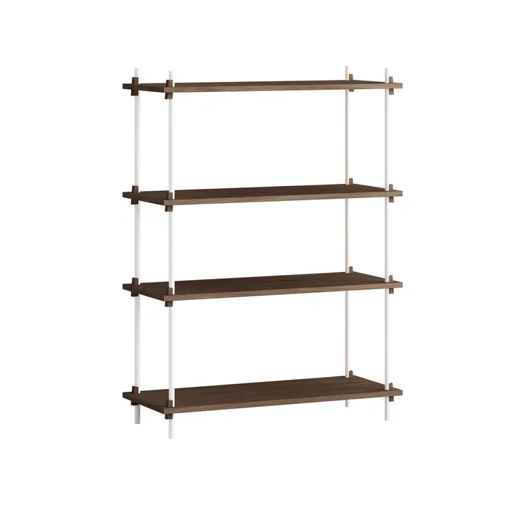 Shelving System classic hylla - Rökt ek-white, 86x115x35 cm, S.115.1.A - MOEBE