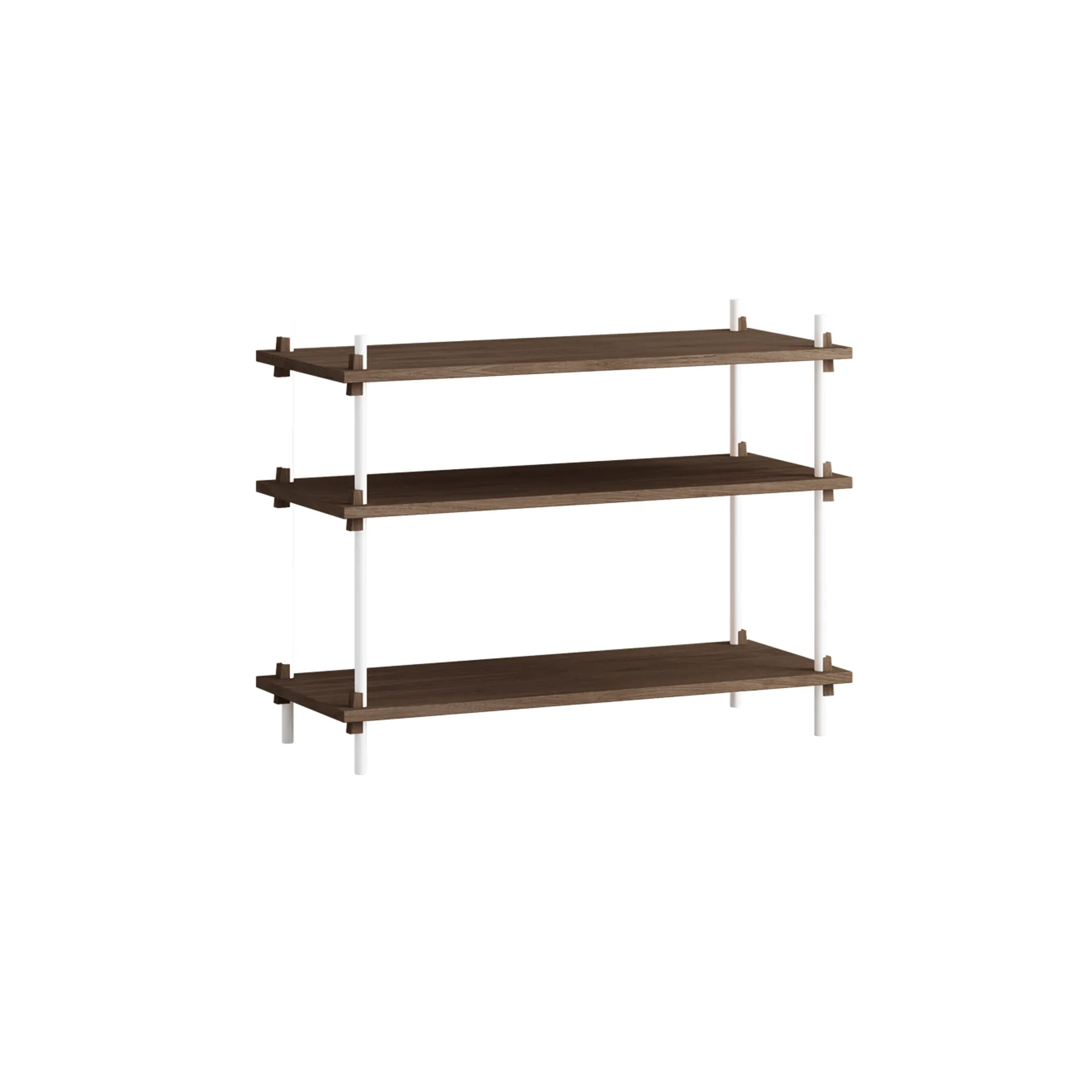 Shelving System classic hylla, Rökt ek-white, 86x65x35 cm, S.65.1.A MOEBE