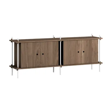 Shelving System sideboard - Rökt ek-white, 163x65x35 cm, S.65.2.D - MOEBE