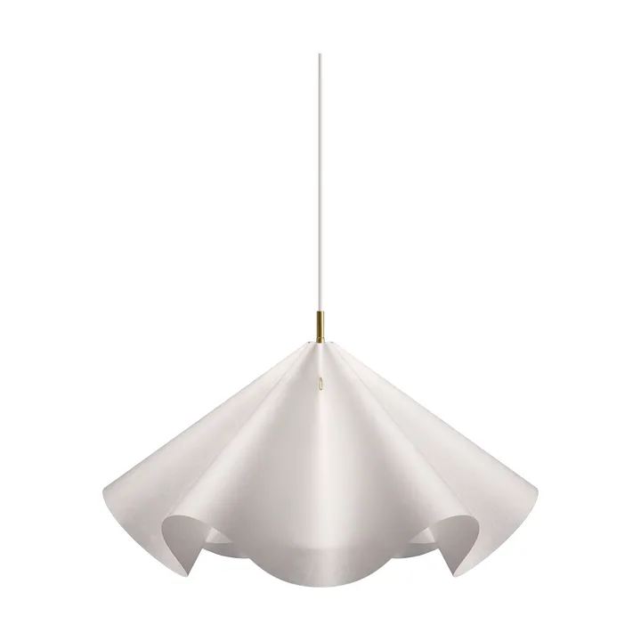 Sinuate pendel - White-brass, large Ø75x40 cm - MOEBE
