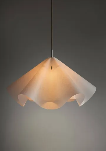 Sinuate pendel - White-stainless steel, medium Ø60x30 cm - MOEBE