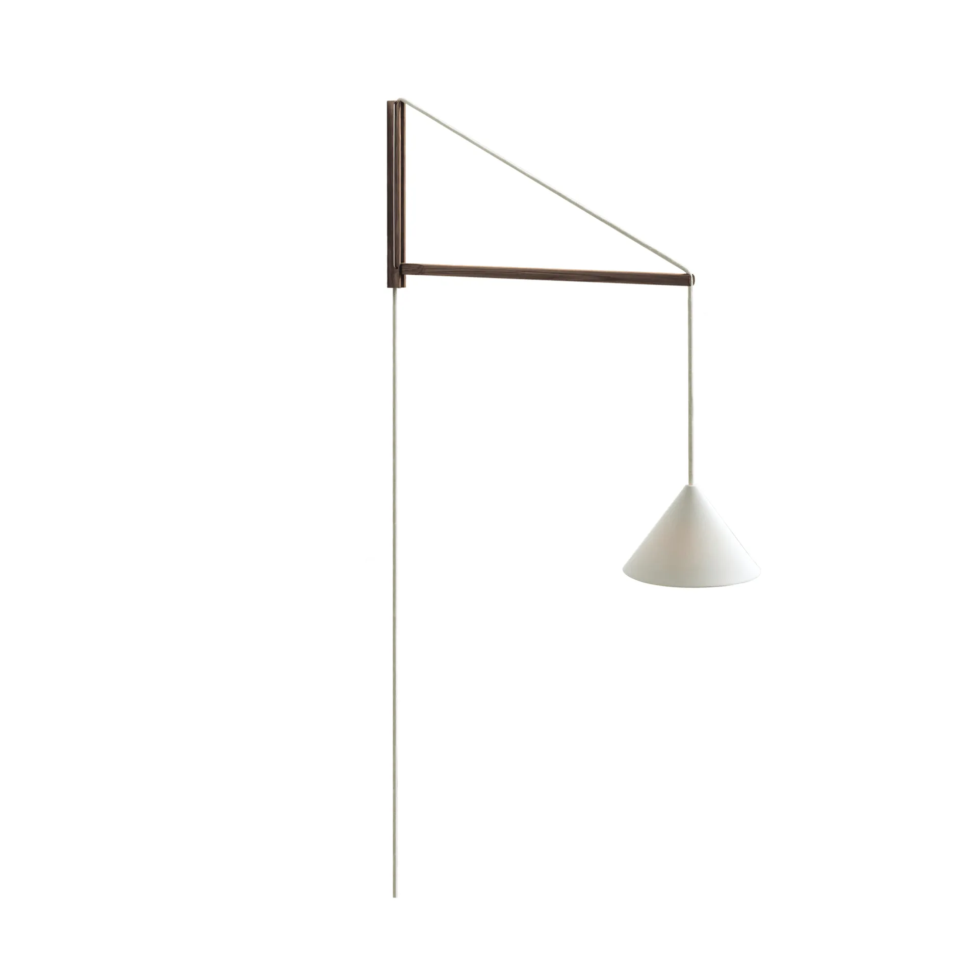 Suspended Wall Lamp vägglampa, Rökt ek-vit MOEBE