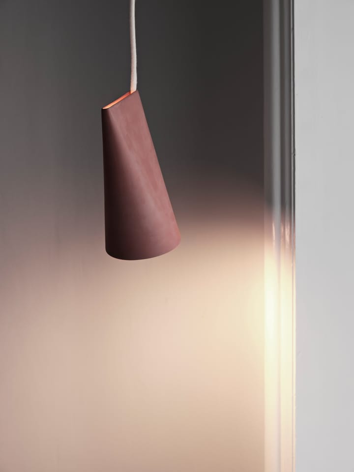 Taklampa keramik 11,2x22 cm, Terra Cotta, Wood MOEBE