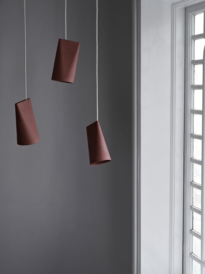 Taklampa keramik 11,2x22 cm, Terra Cotta, Wood MOEBE