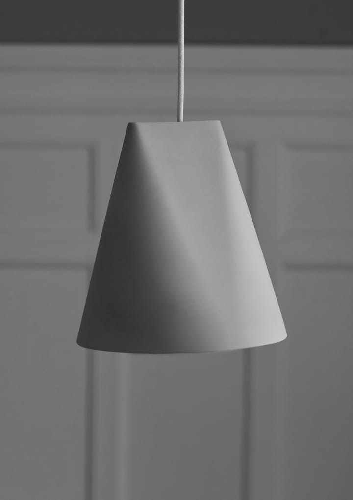 Taklampa keramik 23x23,5 cm, Light Grey MOEBE