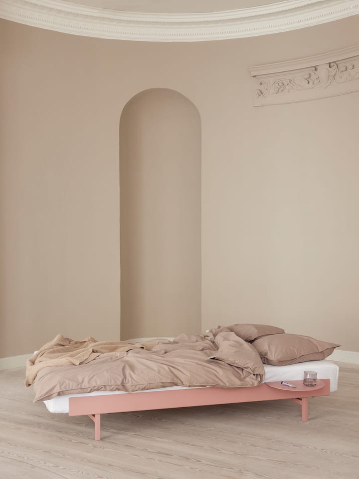 Utdragbar säng 90-180 cm med 2 st sängbord - Dusty Rose - MOEBE
