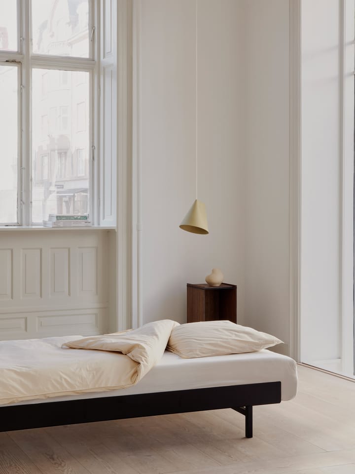 Utdragbar säng 90-180 cm med sängbord - Black - MOEBE