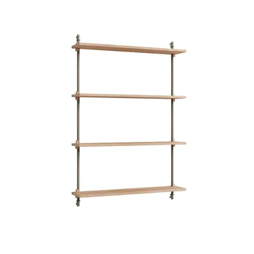 Wall Shelving vägghylla - Ek-warm grey, 92x115x17,5 cm, WS.115.1 - MOEBE