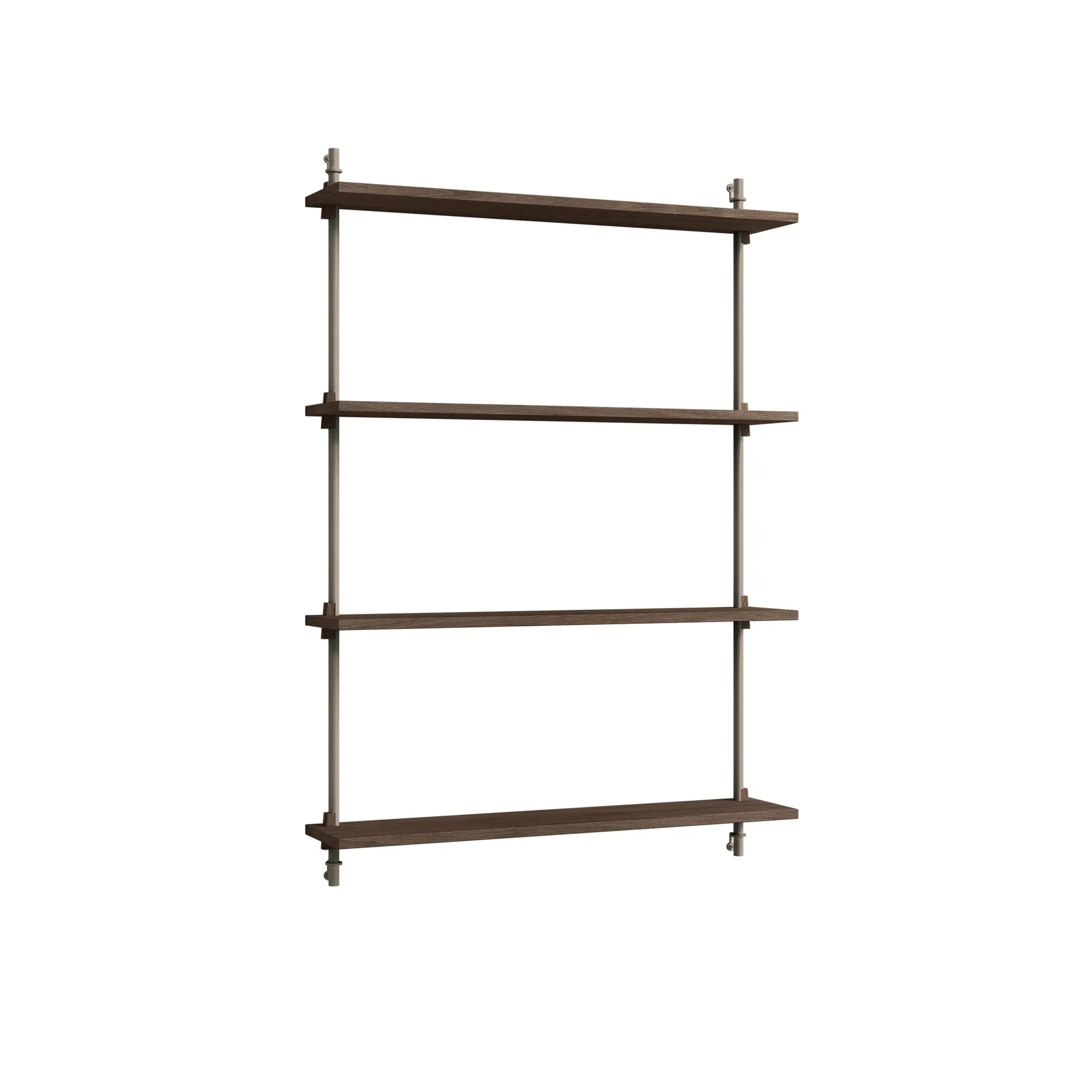 Wall Shelving vägghylla, Rökt ek-warm grey, 92x115x17,5 cm, WS.115.1 MOEBE