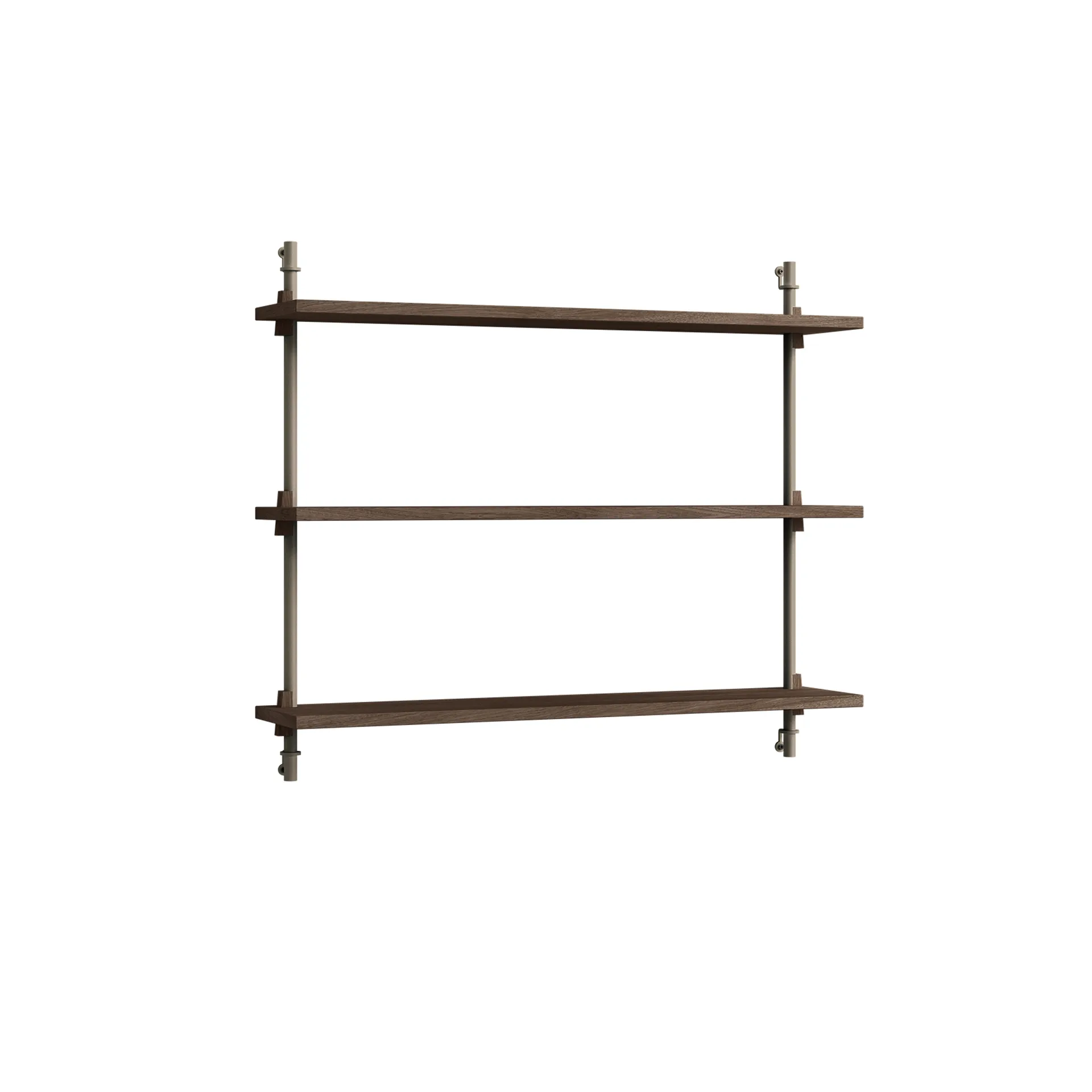 Wall Shelving vägghylla, Rökt ek-warm grey, 92x65x17,5 cm, WS.65.1 MOEBE