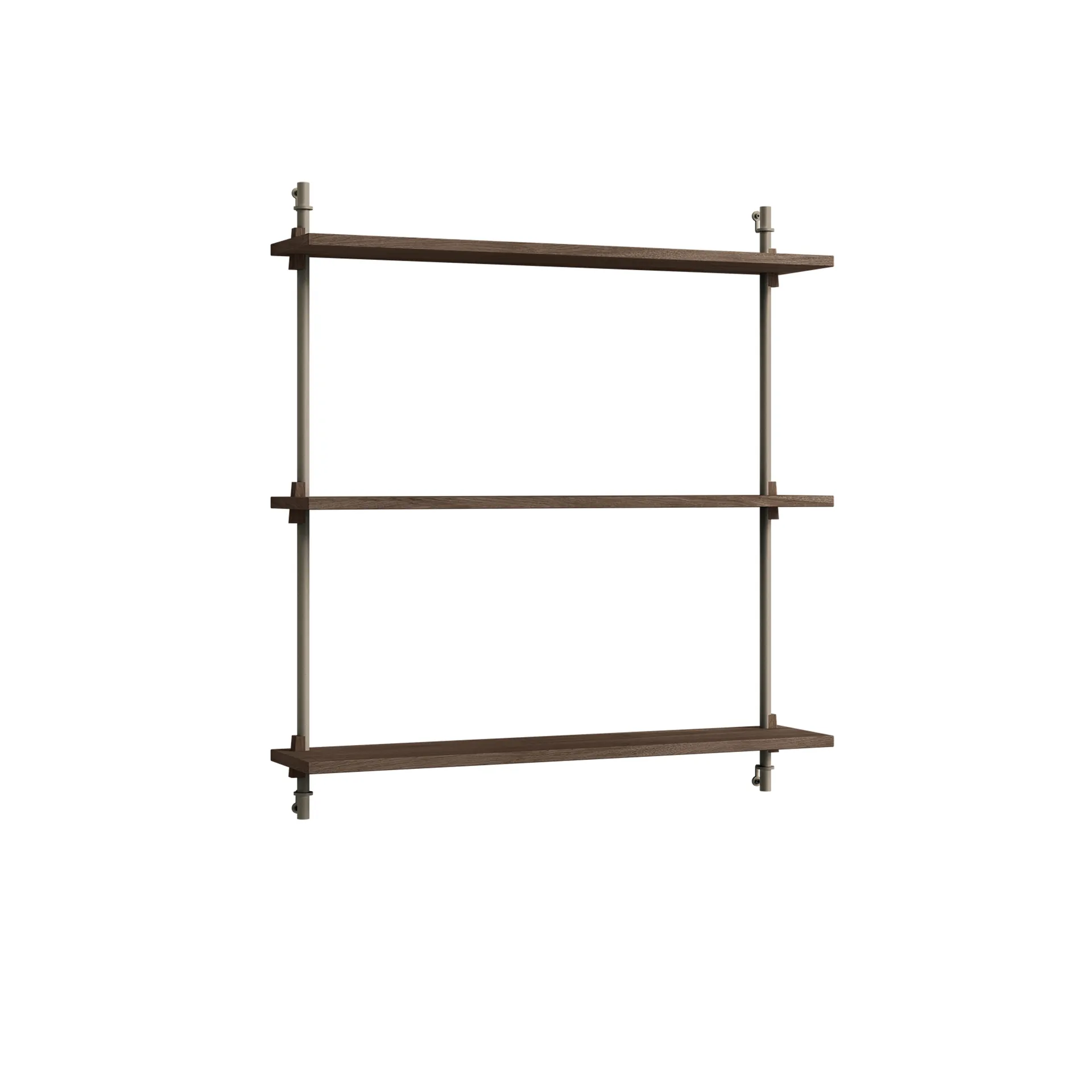 Wall Shelving vägghylla, Rökt ek-warm grey, 92x85x17,5 cm, WS.85.1 MOEBE
