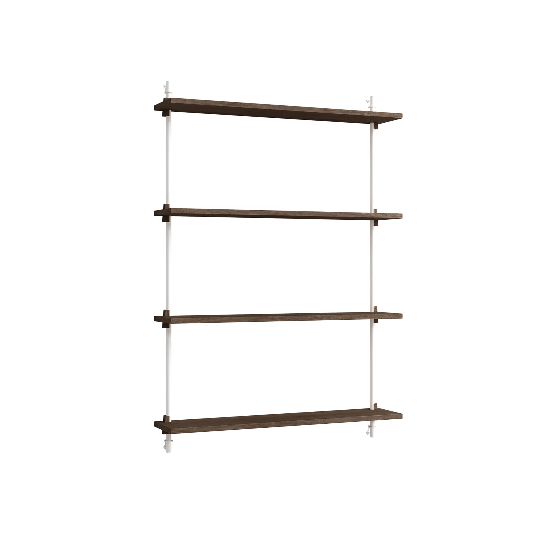 Wall Shelving vägghylla, Rökt ek-white, 92x115x17,5 cm, WS.115.1 MOEBE