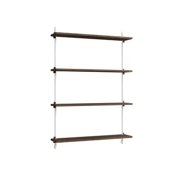 Wall Shelving vägghylla - Rökt ek-white, 92x115x17,5 cm, WS.115.1 - MOEBE