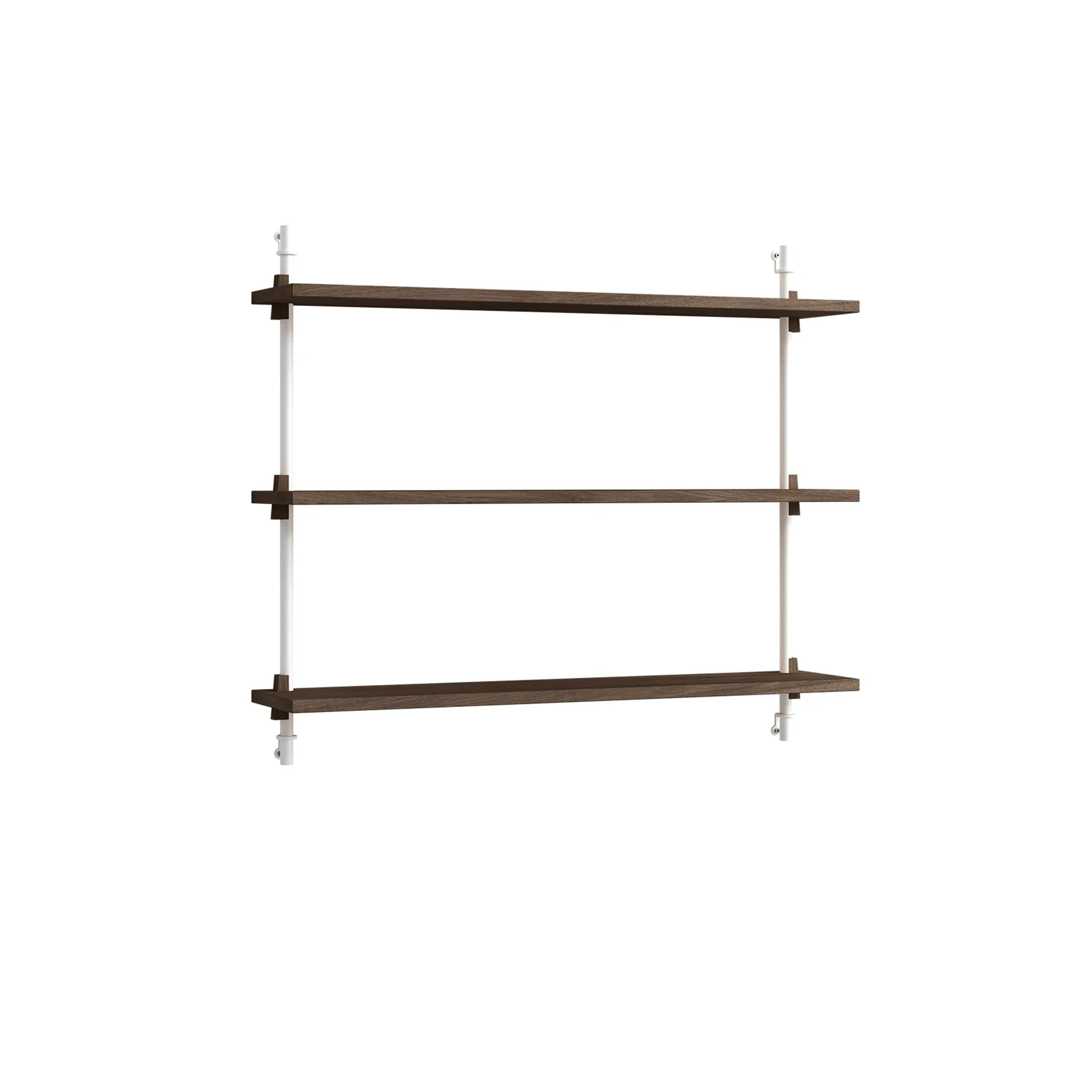 Wall Shelving vägghylla, Rökt ek-white, 92x65x17,5 cm, WS.65.1 MOEBE