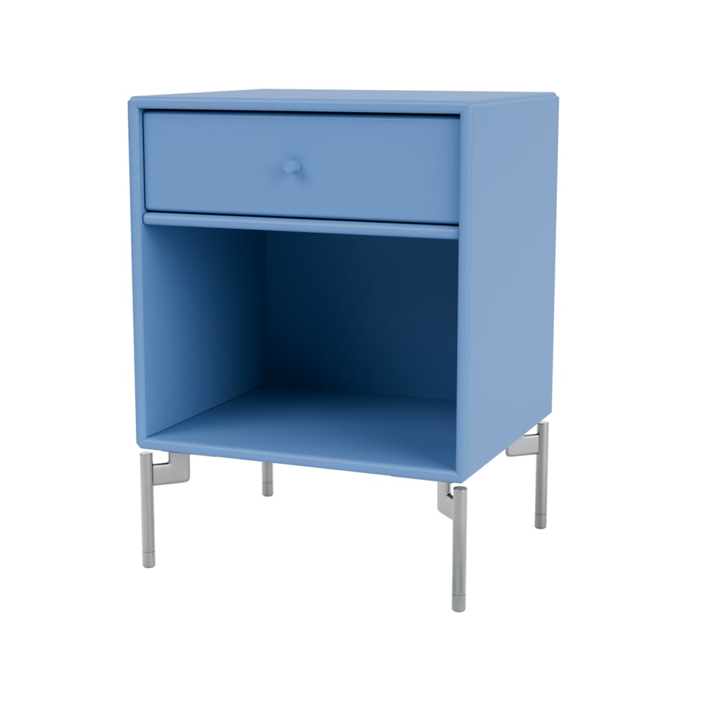 Montana Dream sängbord azure 154, kromben | Skandinavisk Design | Sängbord | Blå