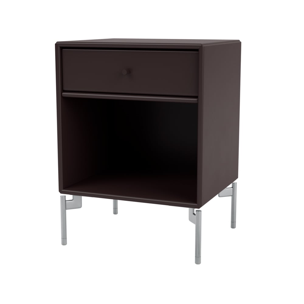 Montana Dream sängbord balsamic 160, kromben | Skandinavisk Design | Sängbord | Brun