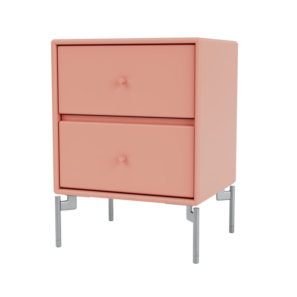 Montana Drift sängbord rhubarb 151, kromben cm | Skandinavisk Design | Sängbord | Rosa