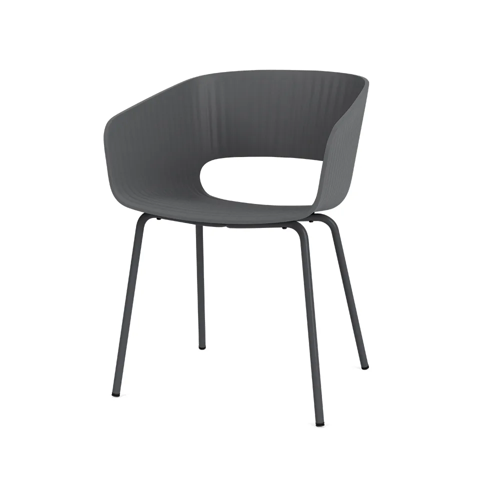 Marée 401 stol, anthracite lackat metallstativ Montana