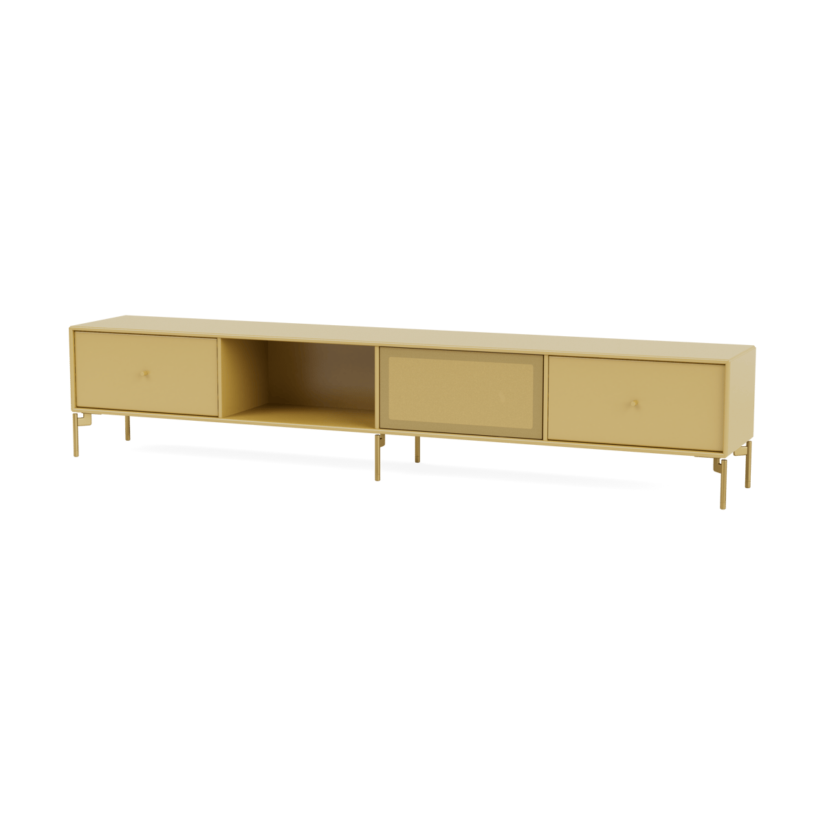 Montana OCTAVE VII mediabänk 157 Cumin-brass | Skandinavisk Design | Sideboards & Skänkar | Gul