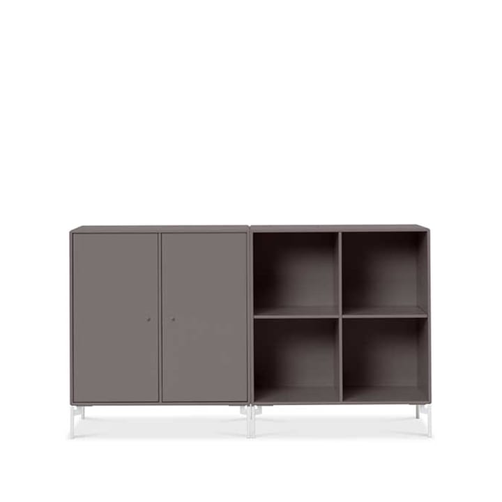 Pair sideboard - coffee 35, vitlackade ben - Montana