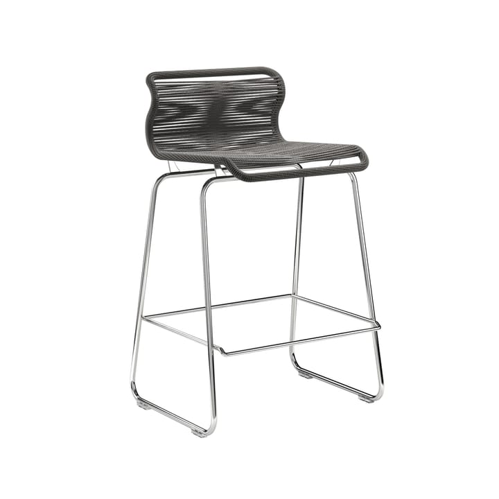 Panton One kitchen barstol - svart, papper/rostfritt stål - Montana