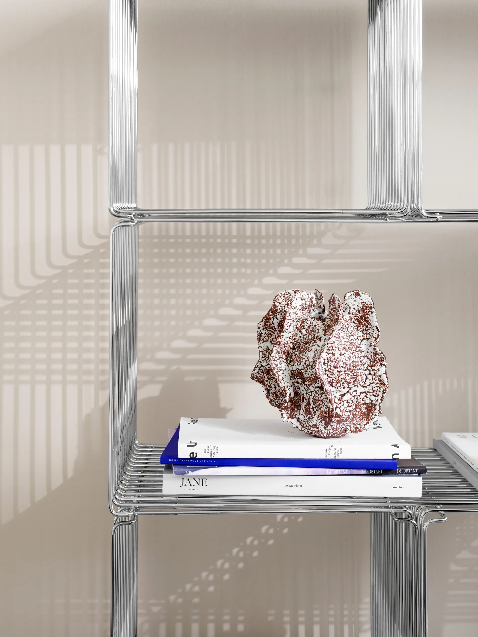 Panton Wire Extended hylla 70x34,8x34,8 cm, Chrome Montana