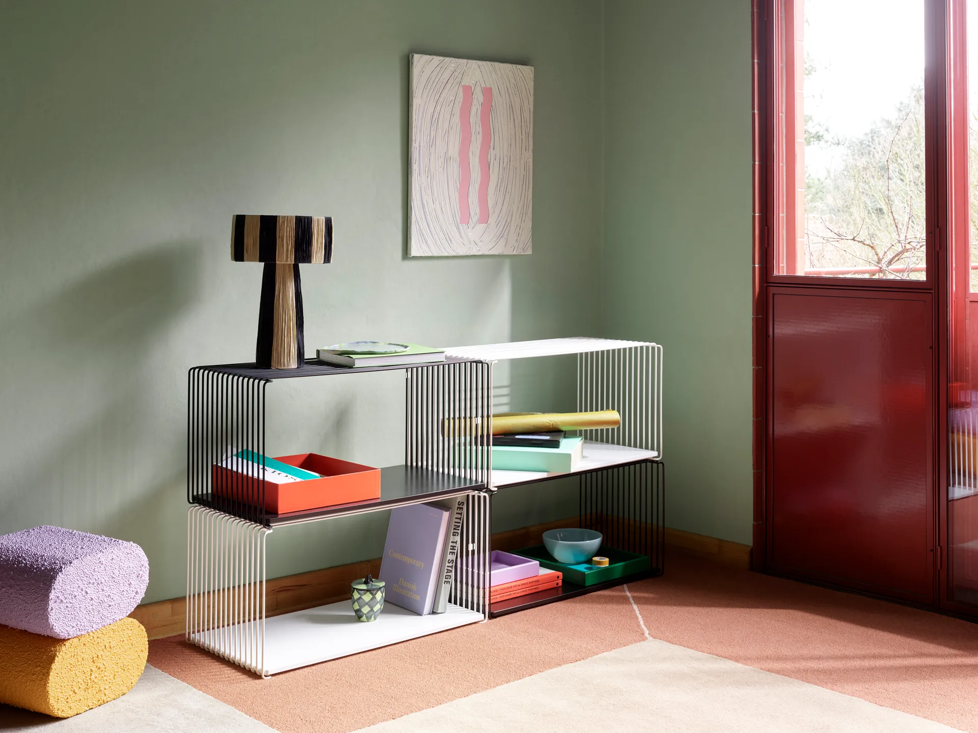 Panton Wire Extended hylla 70x34,8x34,8 cm, Snow Montana