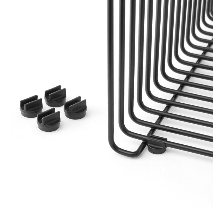 Panton Wire feet distansfötter 4-pack, Black Montana
