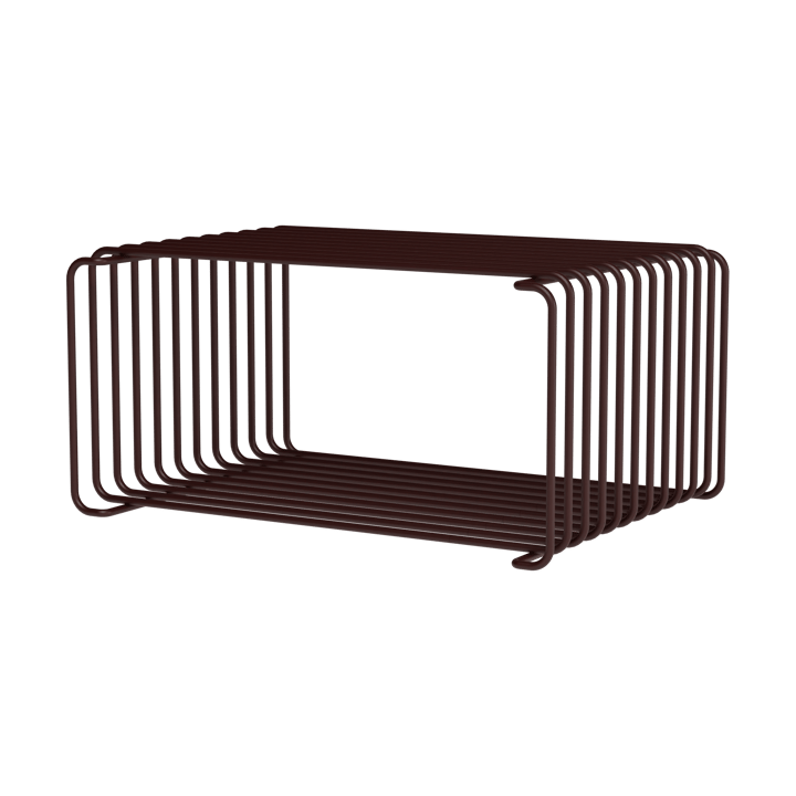 Panton Wire Half Height hylla 34,8x17,2x25,7 cm - Black red - Montana