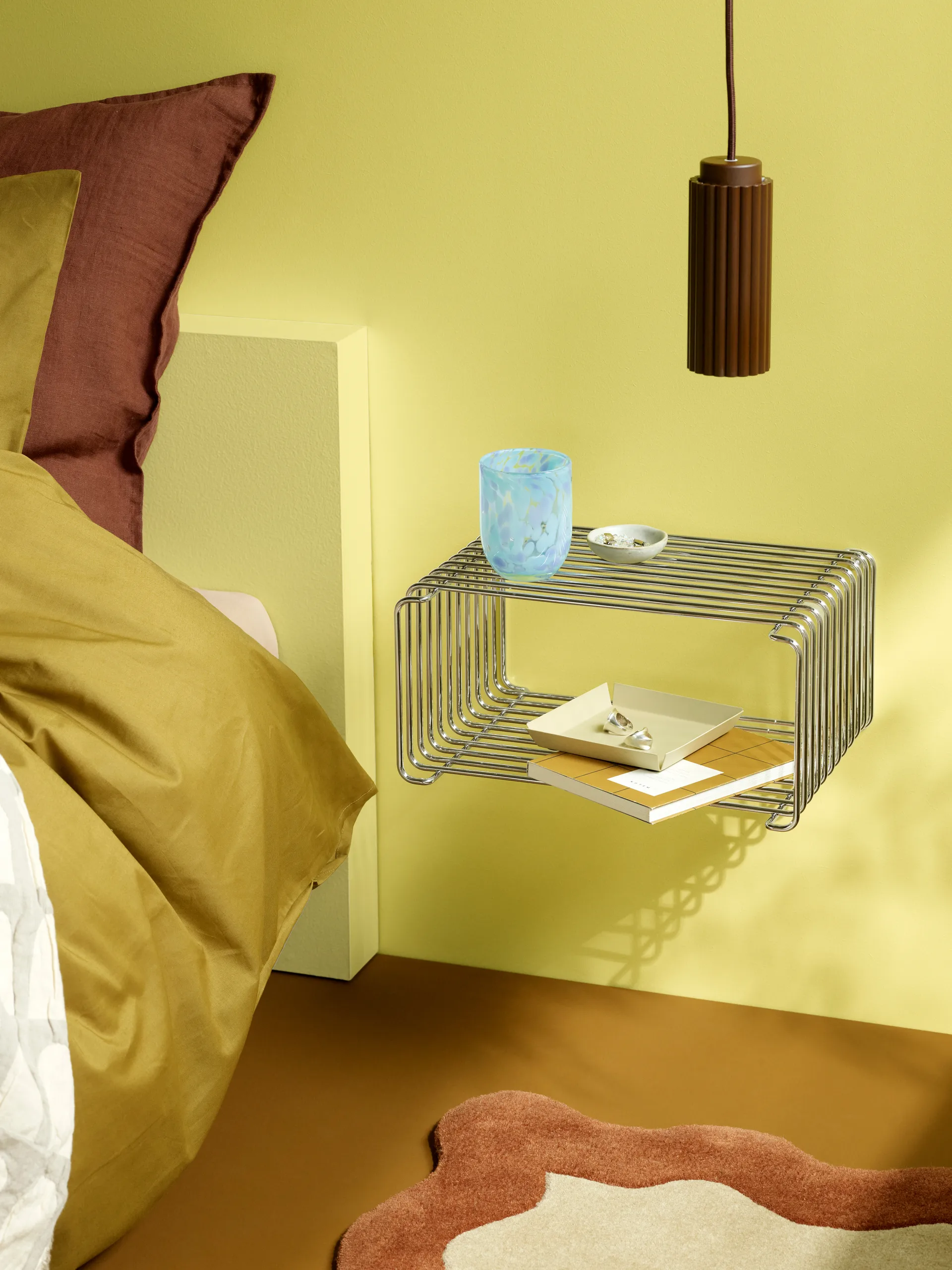 Panton Wire Half Height hylla 34,8x17,2x25,7 cm, Chrome Montana