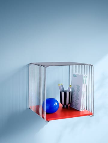 Panton Wire Single hylla 34,8x34,8x25,7 cm - Chrome - Montana