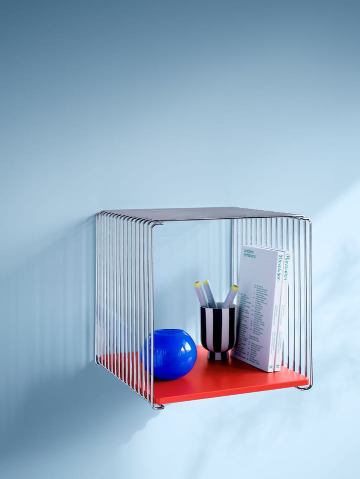 Panton Wire Single hylla 34,8x34,8x25,7 cm, Chrome Montana
