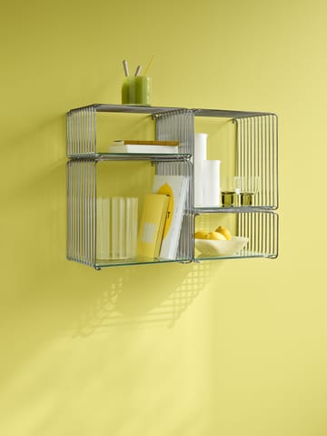 Panton Wire Single hylla 34,8x34,8x25,7 cm - Chrome - Montana