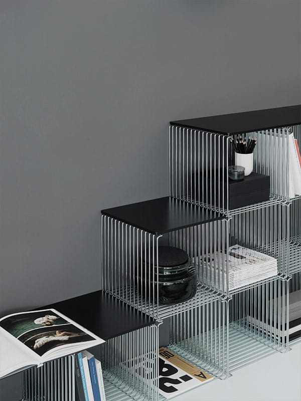 Panton Wire Single hylla 34,8x34,8x34,8 cm, Chrome Montana
