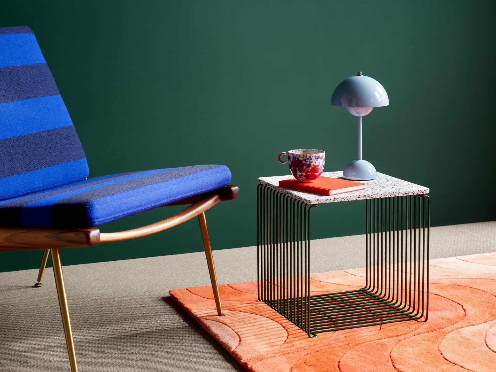 Panton Wire Single hylla 34,8x34,8x34,8 cm, Pine Montana