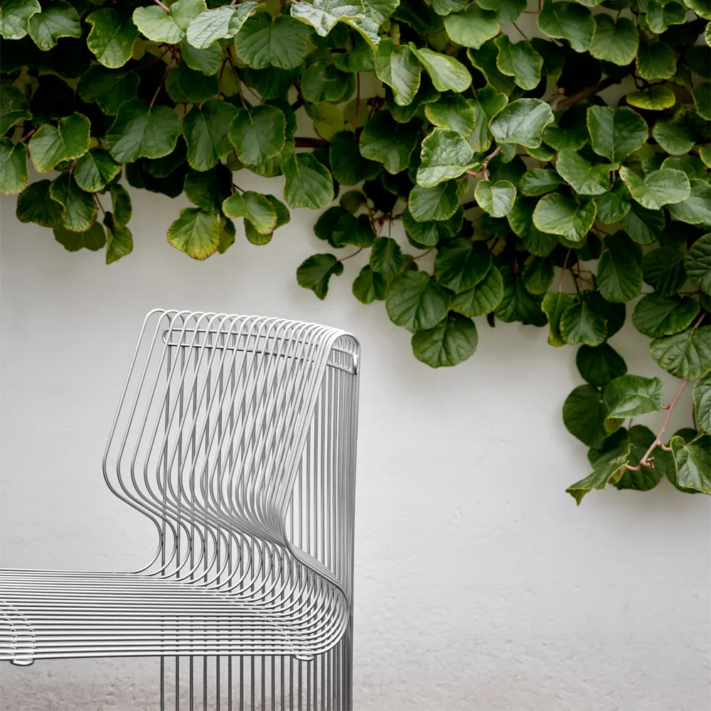 Pantonova modulsoffa, stainless steel, concave Montana