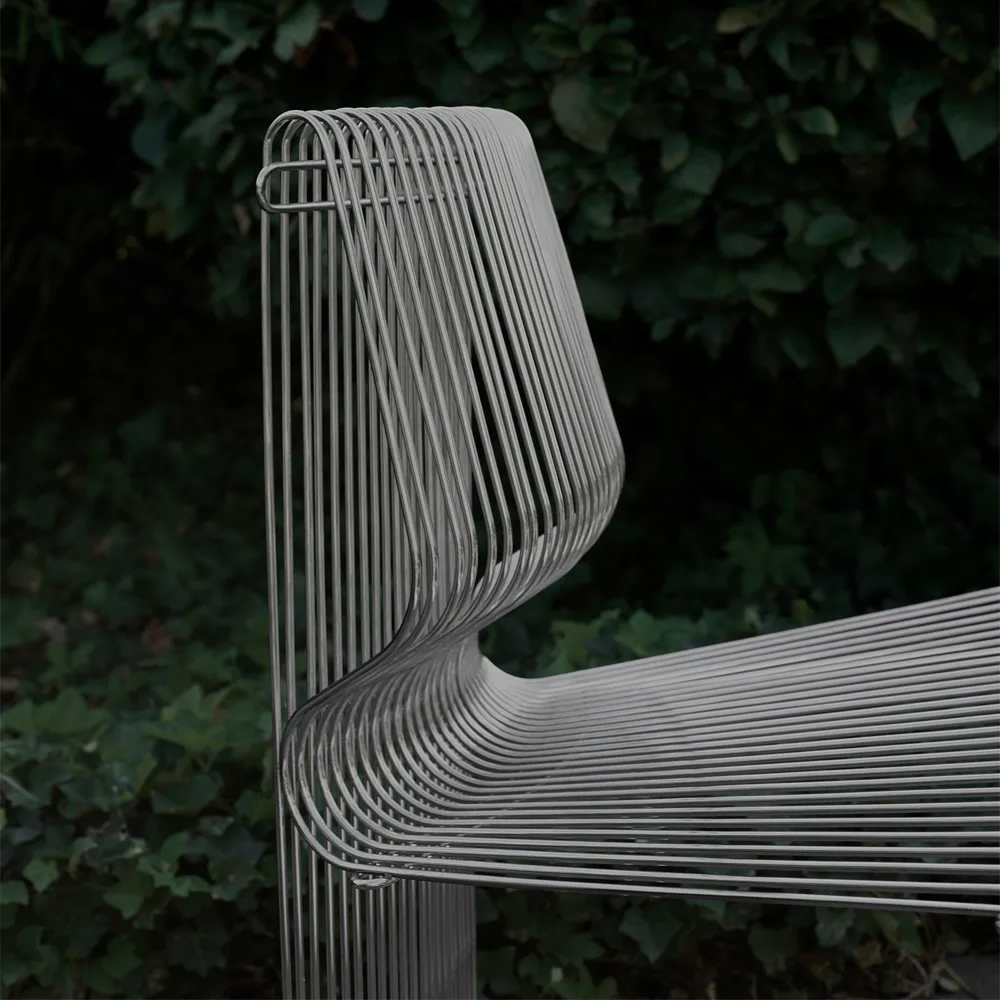 Pantonova modulsoffa, stainless steel, linear Montana